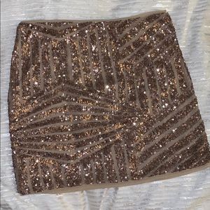 Gold sequin skirt, in great condition
